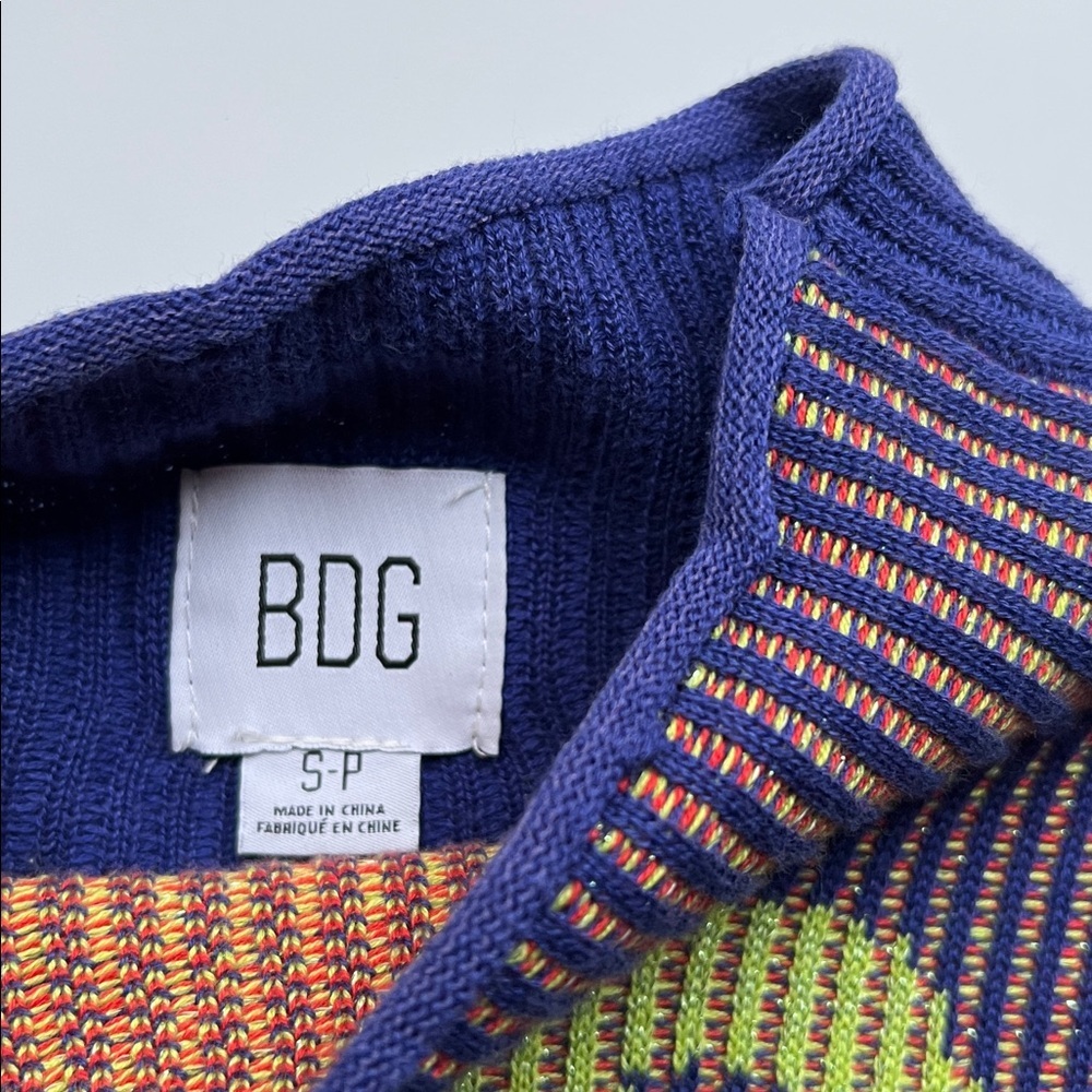 BDG Urban Outfitters Shauna Jacquard Long Sleeve Top - Picture 8 of 12